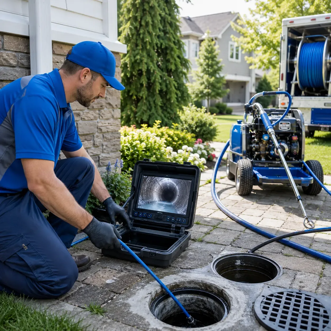 Outdoor drain cleaning professionals serving Falconer, NY
